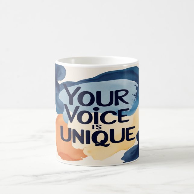 Taza De Café Su voz es única opción 2 (Centro)