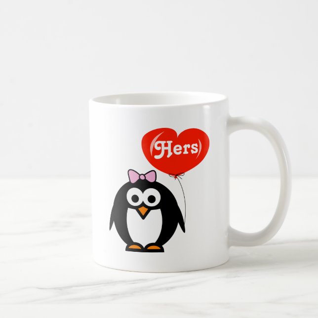 Taza De Café Su y el suyo el pingüino asalta el sistema que (Derecha)