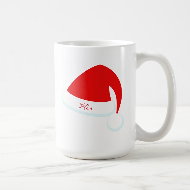 Taza De Café Su y su mugre navideña de Santa Hat (Derecha)