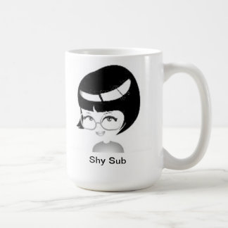 Taza de café sub tímida