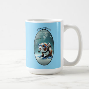 Taza De Café Subacuática SCUBA Buceo Guinea Cerdo con Tank URM