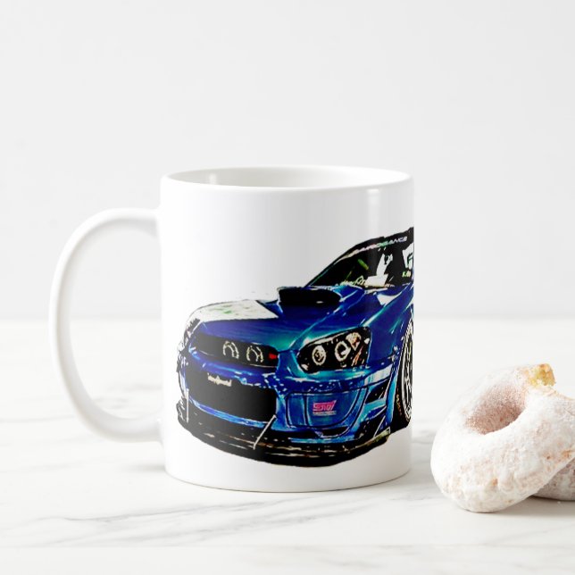 Taza De Café Subaru Impreza WRX Sti (Con donut)