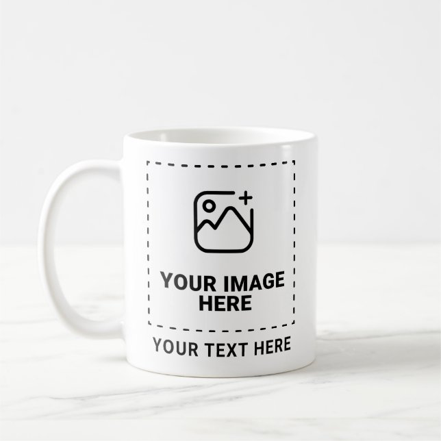 Taza De Café Sube tu imagen y texto (Izquierda)