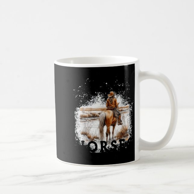 Taza De Café Subestimar a una anciana que monta caballos  (Derecha)