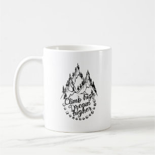 Taza De Café Subir alto, Soñar mayor presupuesto simple