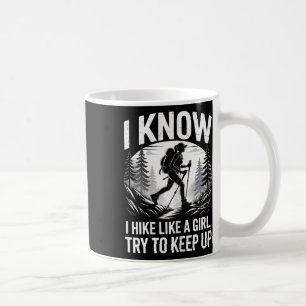 Taza De Café Subir montañas caminando y acampar, me gusta camin