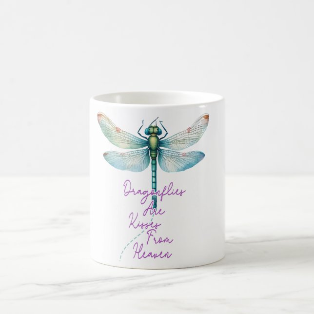 Taza De Café Sublimación de la libélula inspiradora/conmemorati (Centro)