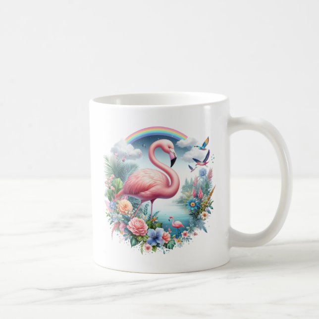 Taza De Café Sublimación Flamingo-95150 (Derecha)