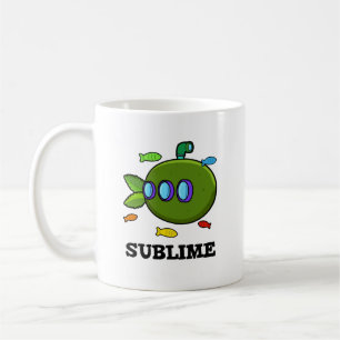Taza De Café Sublime Funny Submarine Fruit Lime Pun