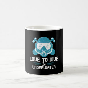 Taza De Café Submarinismo - Amor De Bucear Bajo El Agua