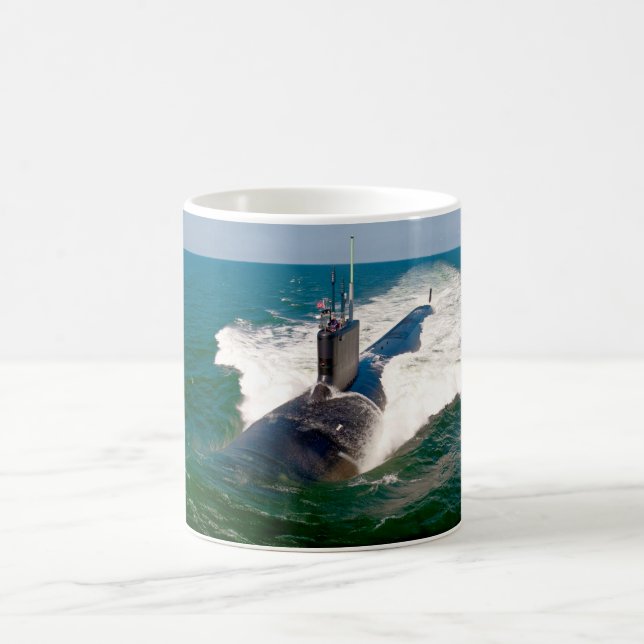 Taza De Café SUBMARINO DE ATAQUE RÁPIDO - SSN-781 Mug (Centro)