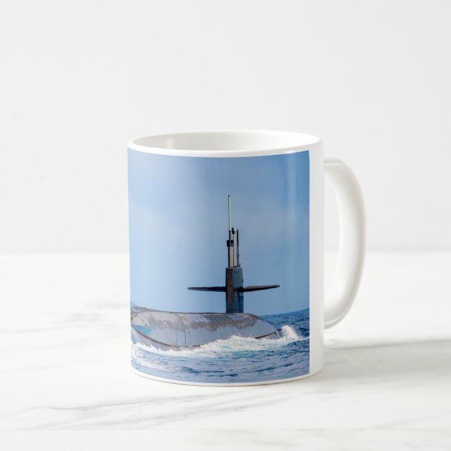 TAZA DE CAFÉ SUBMARINO DE MISILES BALÍSTICOS ESTADOUNIDENSES -  (Anverso derecho)