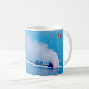 TAZA DE CAFÉ SUBMARINO DE MISILES CRUZADOS DE EE.UU. - SSGN-729