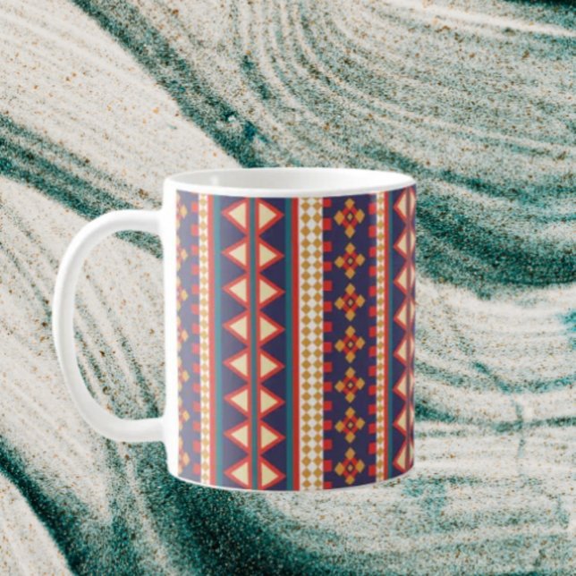 Taza De Café Subprocesos nómadas | Patrón azteca Mug clásico (Subido por el creador)