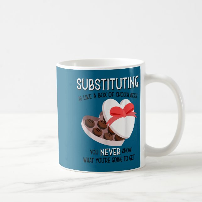 Taza De Café Substitute School Teacher Valentine S Day Gift For (Derecha)