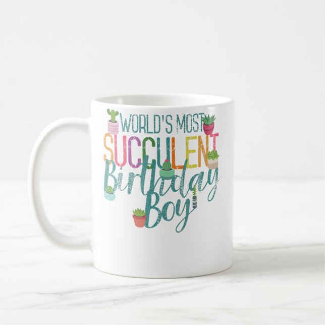 Taza De Café Succulent Dad Birthday Men Plant Lover Gardening G (Izquierda)