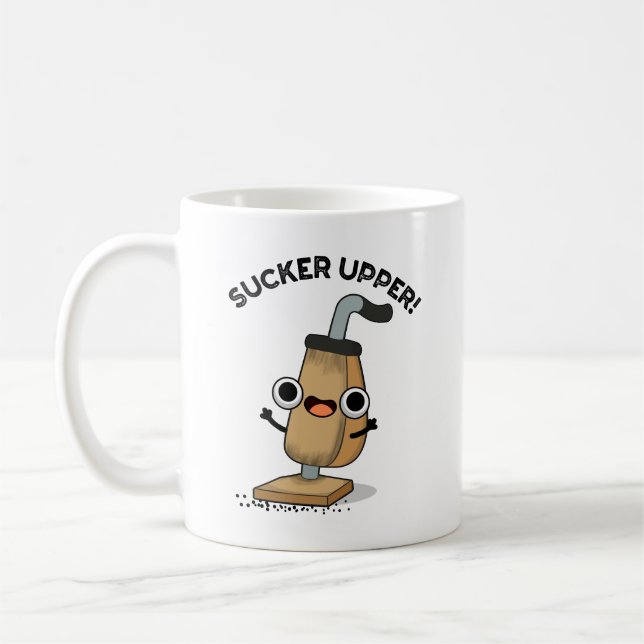 Taza De Café Sucker Upper Funny Vacuum Cleaner Pun (Izquierda)