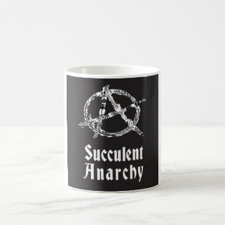 Taza de café suculenta de la anarquía