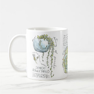 Taza de café suculenta del ilustracion de la