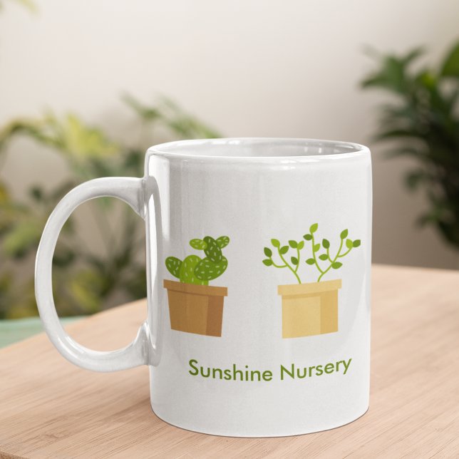 Taza De Café Suculenta Planta Verde Personalizada (Subido por el creador)