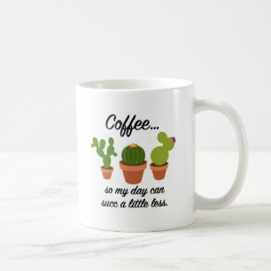 Taza de café suculenta - zurda