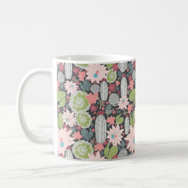Taza De Café Suculentas Plantas Y Cactus (Izquierda)