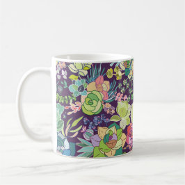 Taza De Café Suculento Cactus Gardening Mug