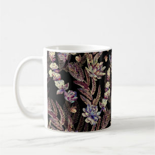 Taza De Café Suculento Jardín: Modelo Floral de moda