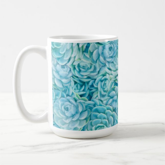 Taza De Café Suculentos azules (Izquierda)