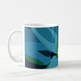 Taza De Café Suculentos Cactus Agave Azul