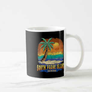 Taza De Café Sud Padre Island Texas Vintage Molestias Souven