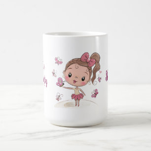Taza De Café Sudadera con capucha de mariposa para niña persona