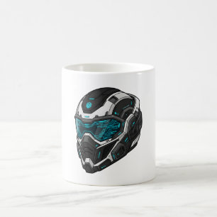 Taza De Café Sudadera con capucha gráfica de piloto de Mecha Cy