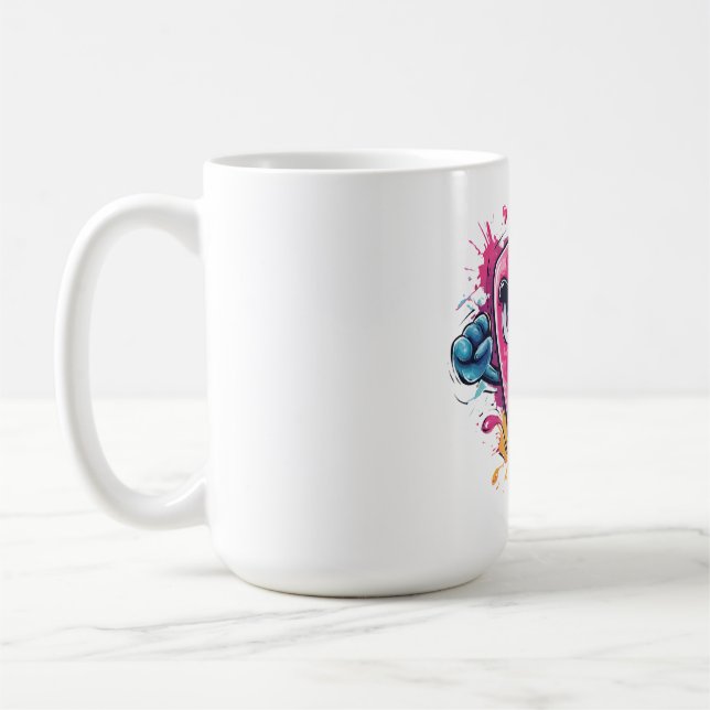 Taza De Café Sudadera con Gráficos que Grita Popsicle Enojado (Izquierda)