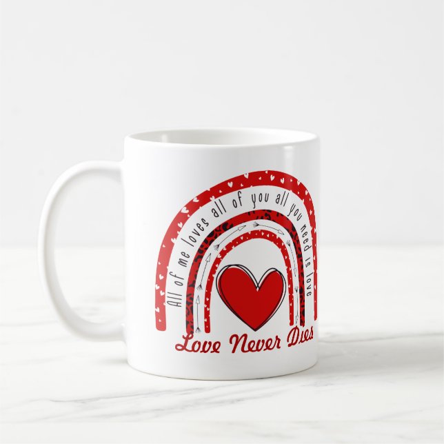 Taza De Café Sudadera Love Never Dies (Izquierda)