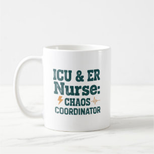 Taza De Café Sudadera para enfermera de UCI y urgencias coordin