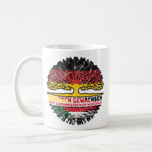 Taza De Café Sudán Sudanesisch Deutsch Deutschland Baum Wurzel