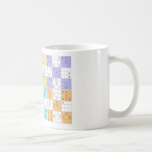 Taza De Café sudoku pastel