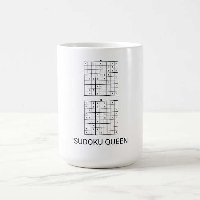 TAZA DE CAFÉ SUDOKU QUEEN FUNNY (Centro)