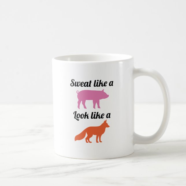 Taza De Café Sudor Como Un Cerdo (Derecha)