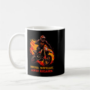Taza De Café Sudor de barro y engranajes motocross