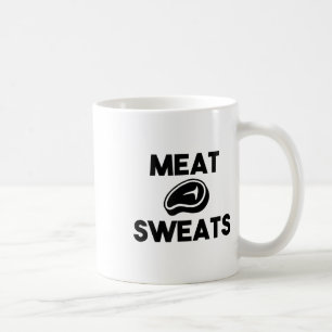 Taza De Café Sudores De Carne Para El Chef Fumador A La Parrill