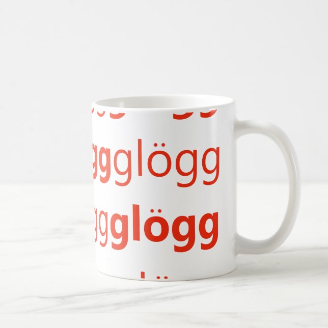 Taza De Café Sueco divertido de Glogg Glogg Glogg (Derecha)