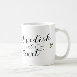 Taza De Café Sueco en Heart Mug, Suecia