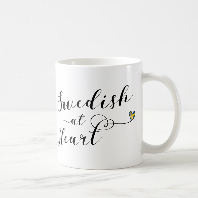 Taza De Café Sueco en Heart Mug, Suecia (Derecha)