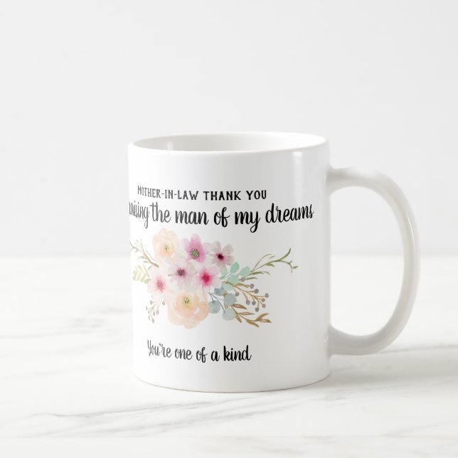 Taza De Café Suegra Gracias Por Criar A Un Hombre De Sueños (Derecha)