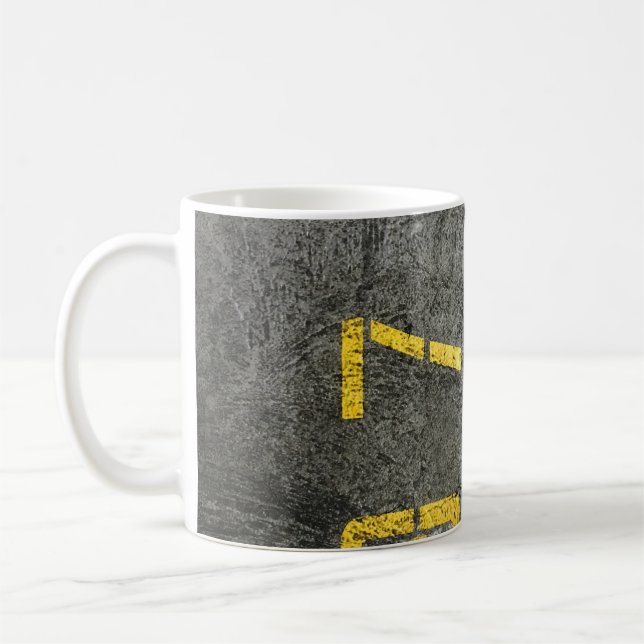 Taza De Café Suelo de hormigón gris con impresión de 197 (Izquierda)