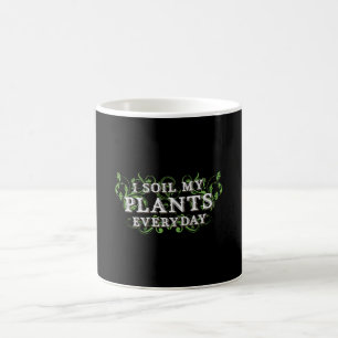 Taza De Café Suelo Mis Plantas Paisajistas Diarios