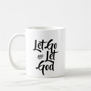 Taza De Café Suelta y deja que Dios deje el café