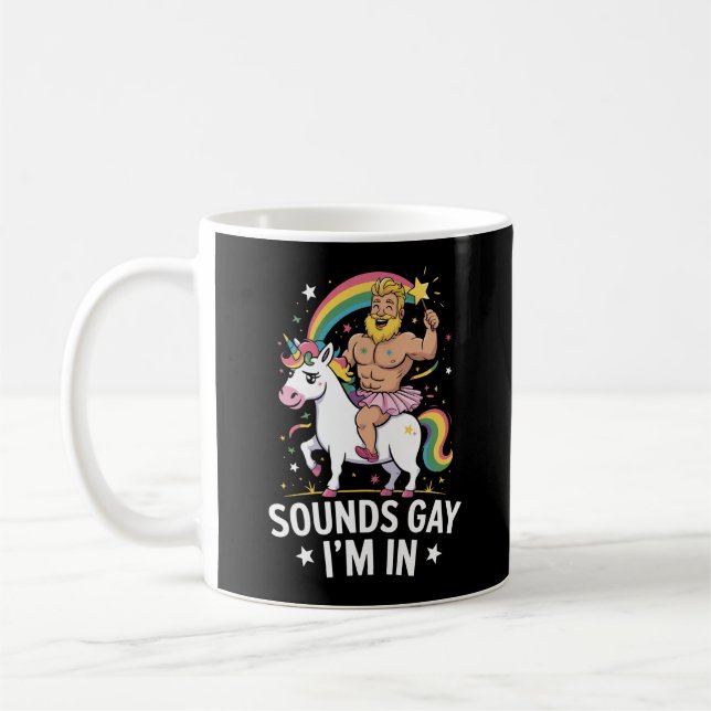 Taza De Café Suena Gay Estoy Dentro  (Izquierda)